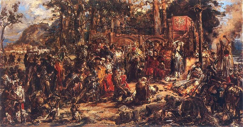 Jan Matejko Christianization of Lithuania. A.D. 1387. China oil painting art